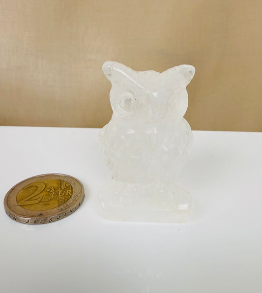 HIBOU EN CRISTAL DE ROCHE