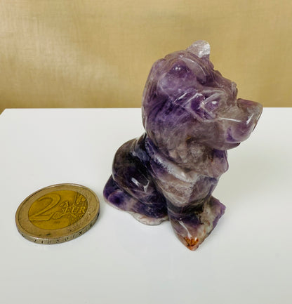 LION EN AMETHYSTE