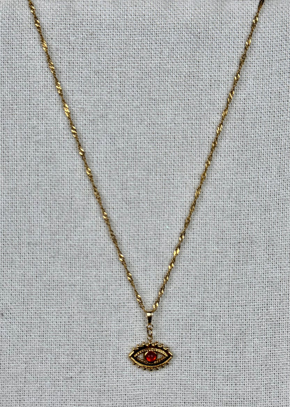 Collier en Cornaline Doré