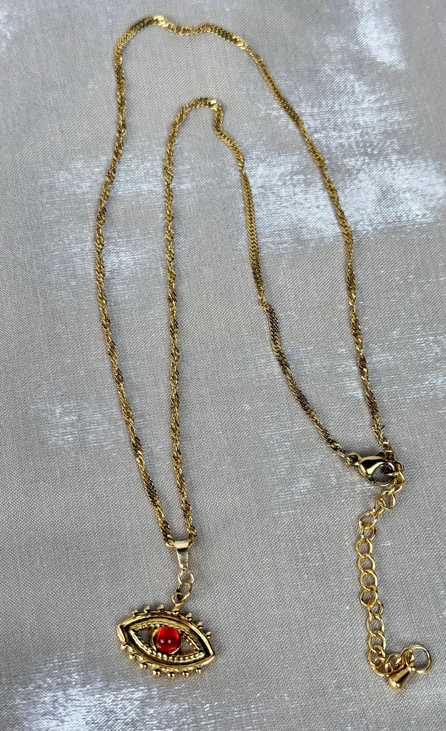 Collier en Cornaline Doré