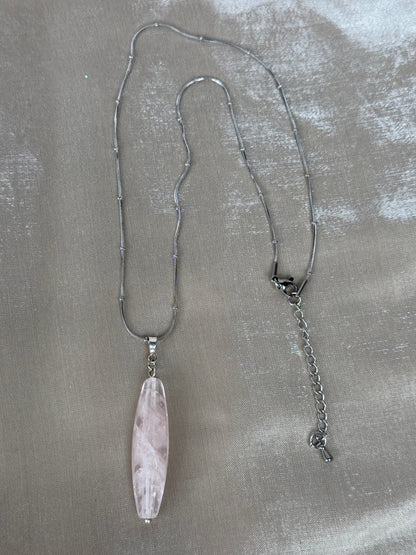 Collier Quartz Rose