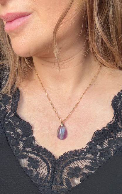 Collier en Fluorite