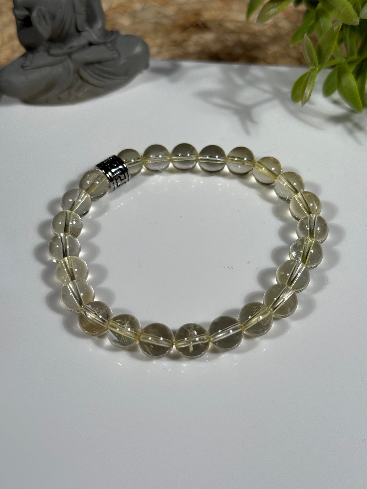 Bracelet en Citrine et Onyx