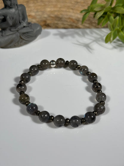 Bracelet Hématite et Labradorite