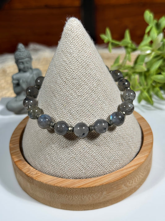 Bracelet Hématite et Labradorite