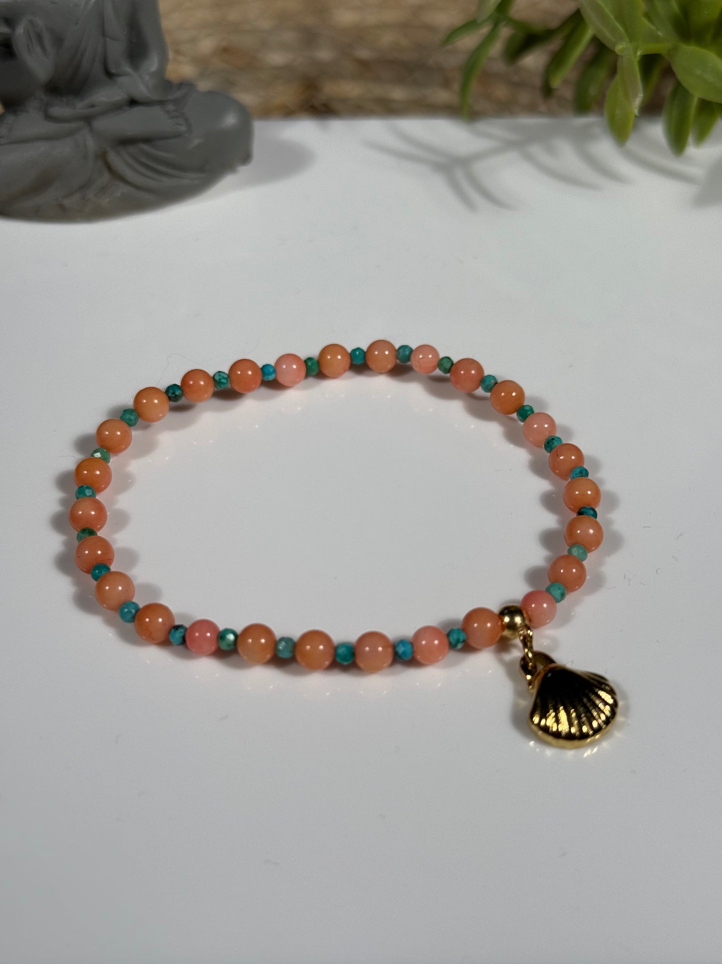 Bracelet en Corail et Turquoise