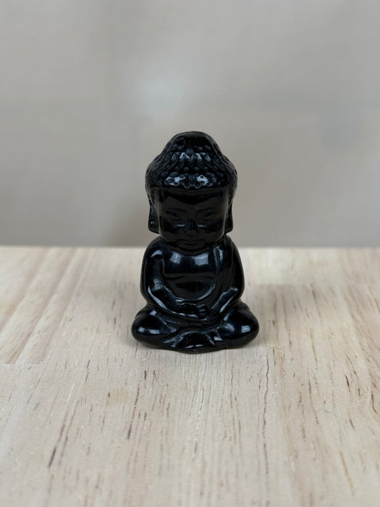 BOUDDHA EN SPINELLE NOIRE